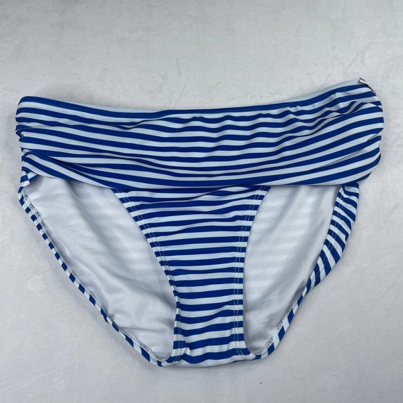 Nicole Miller Other - Nicole Miller Women's Striped Swimsuit Bottoms Size XL Blue/White